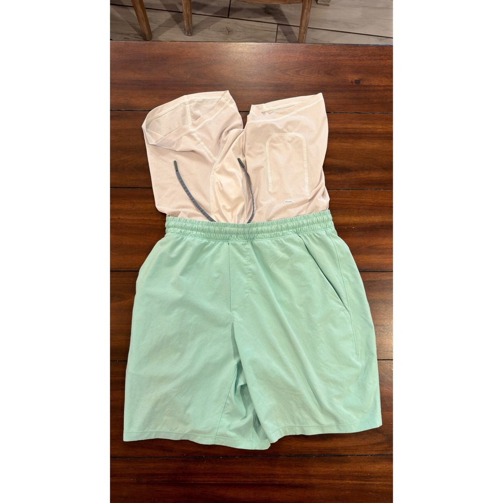 Lululemon Pace Breaker Lined Shorts Mint Green Mens Medium Running Training